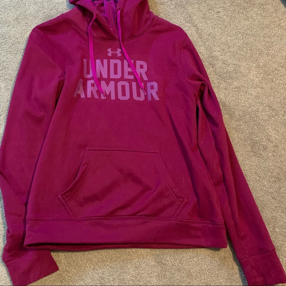 Under Armour pull over sweatshirt.